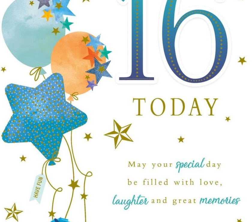 Grandson 16th Birthday Card