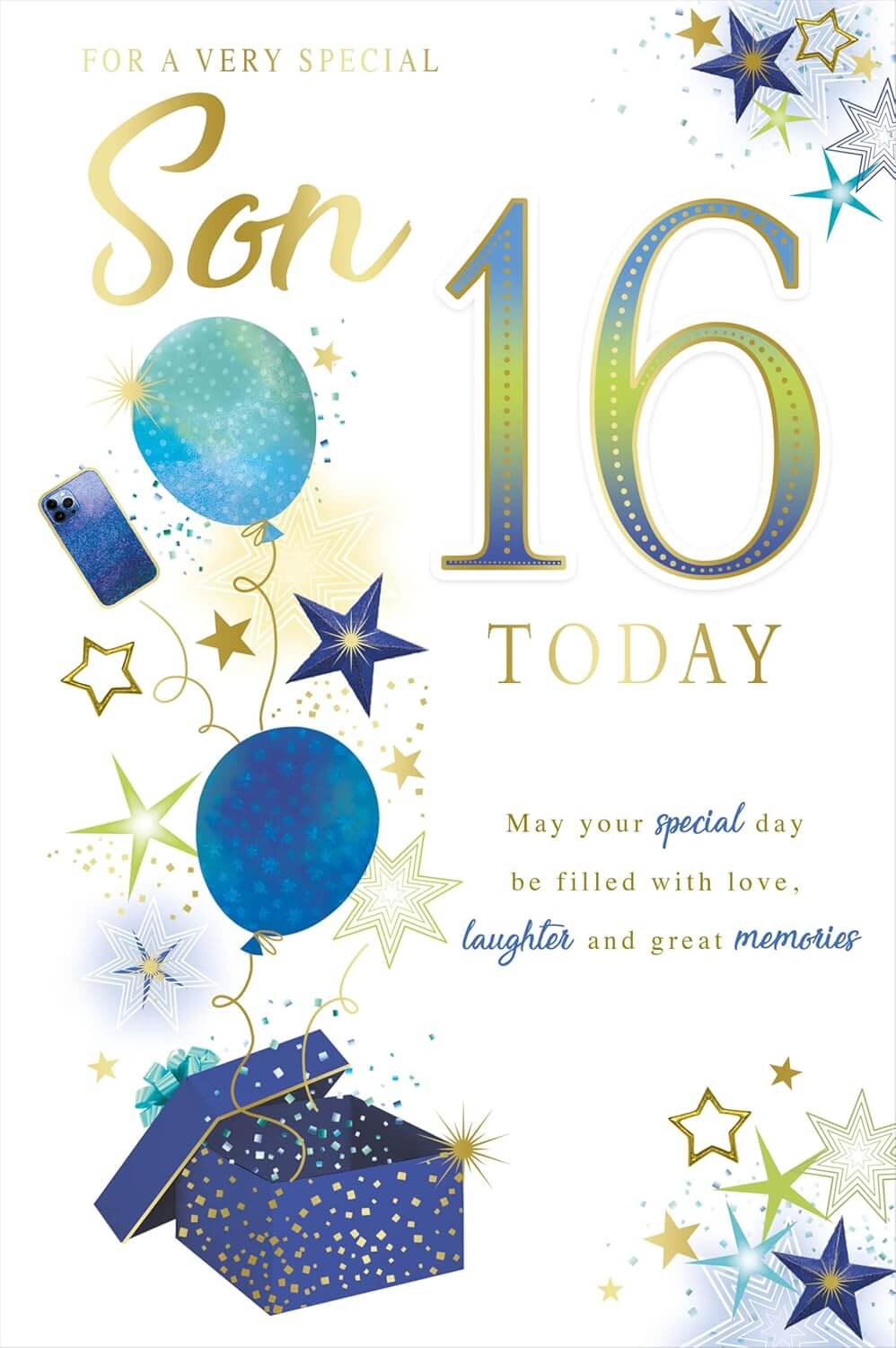 Son 16th Birthday Card