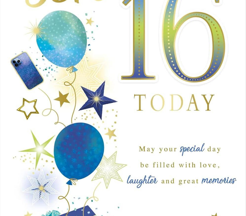 Son 16th Birthday Card