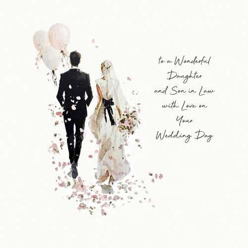 Daughter and Son-in-Law Wedding Card
