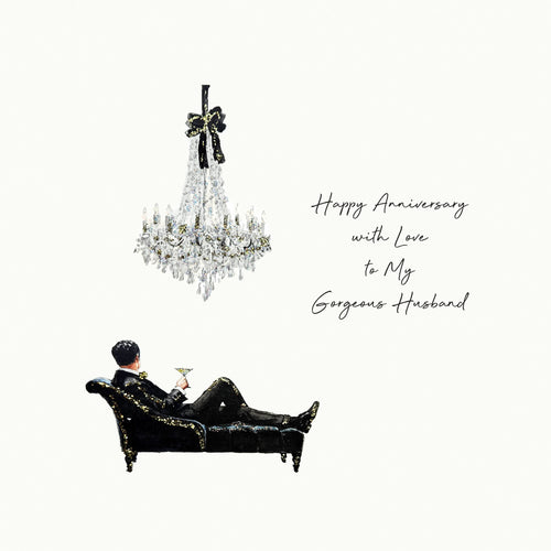 Gorgeous Husband Anniversary Card