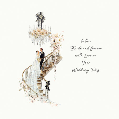 Bride and Groom Wedding Card