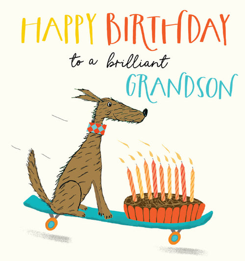 Brilliant Grandson Birthday Card
