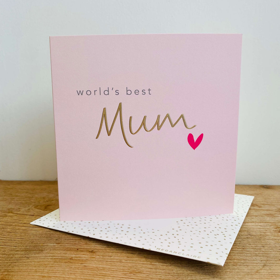 World's Best Mum Birthday Card