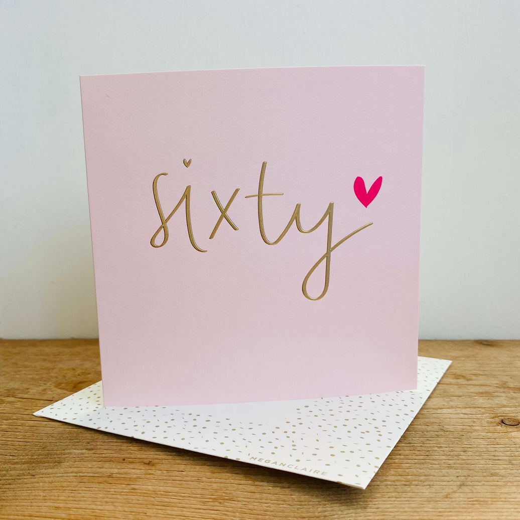 60th Sixty Birthday Card