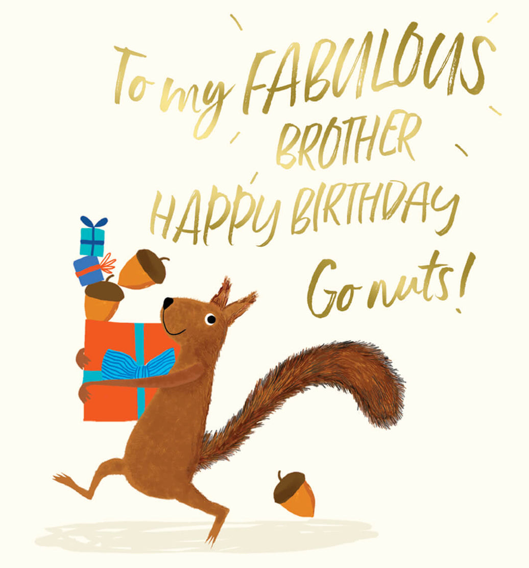 Fabulous Brother Birthday Card