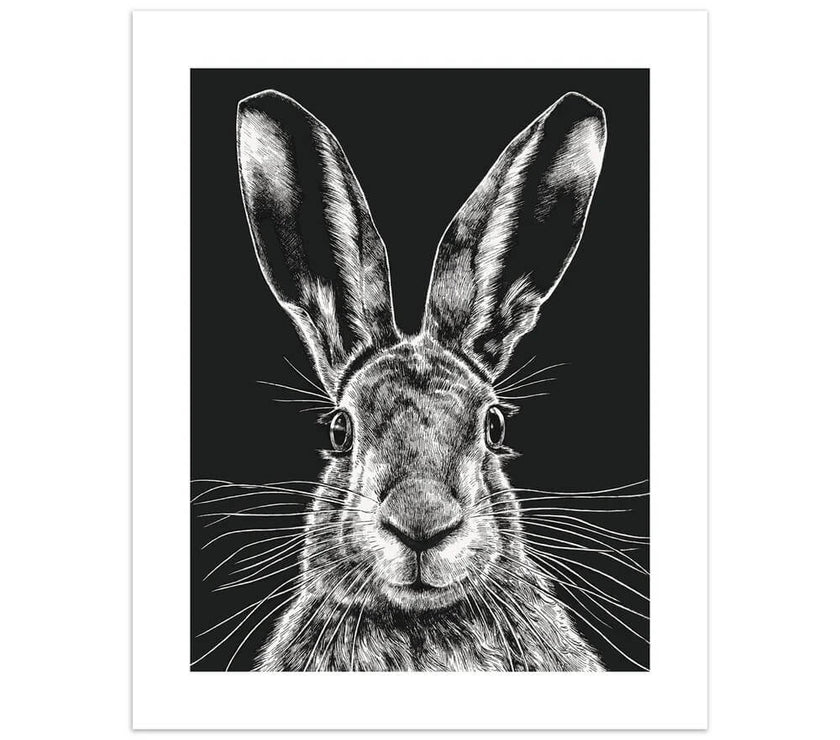 Ink and Shadow Wild Hare