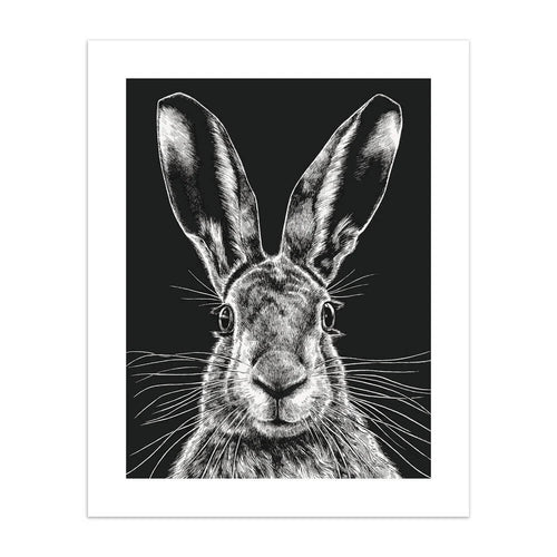 Ink and Shadow Wild Hare