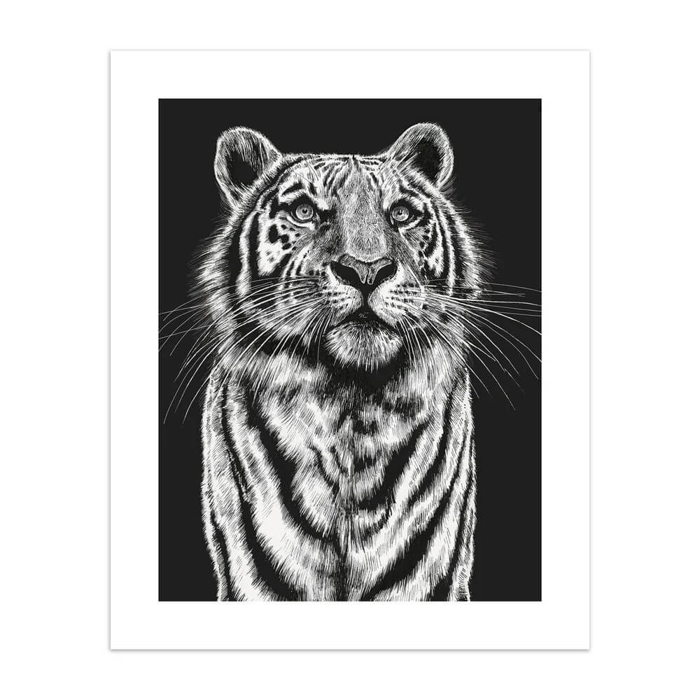 Ink and Shadow Tiger