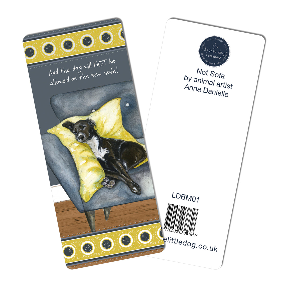 Spaniel Dog Bookmark - Not Allowed on the New Sofa