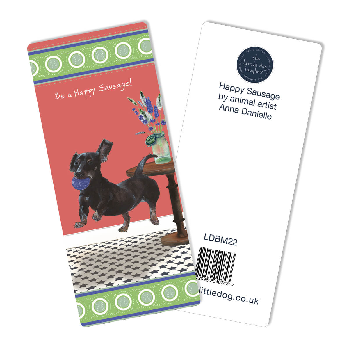 Dachshund Dog Bookmark - Happy Sausage