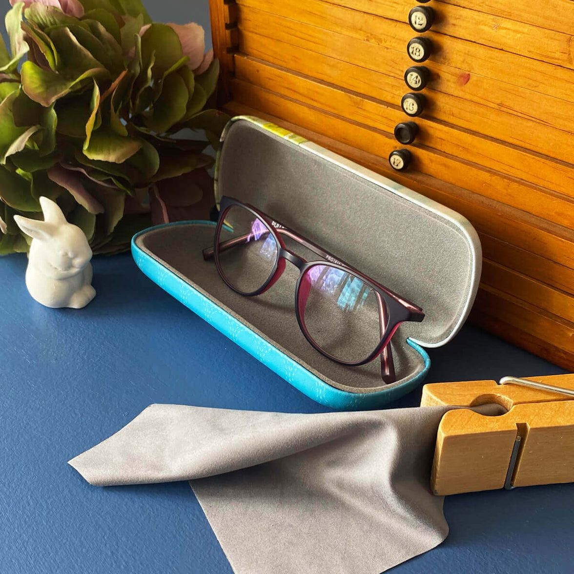 Ginger Cat Glasses Case -  Be Wild Be Free Be Home By Tea