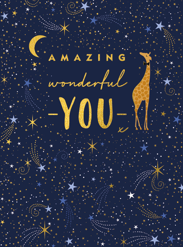 Amazing You Giraffe Greeting Card