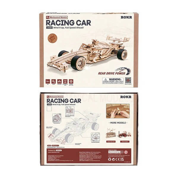 F1 Racing Car Wooden Model Kit