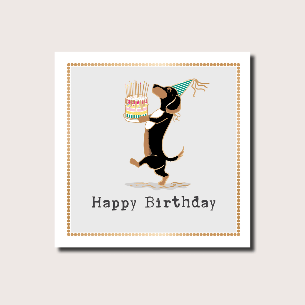 Dog Dachshund Birthday Card
