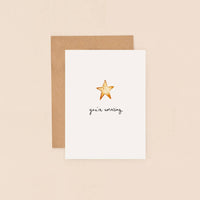 Star Greeting Card