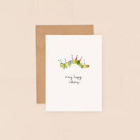 Caterpillar Birthday Card