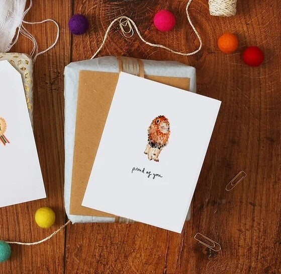 Lion Greeting Card