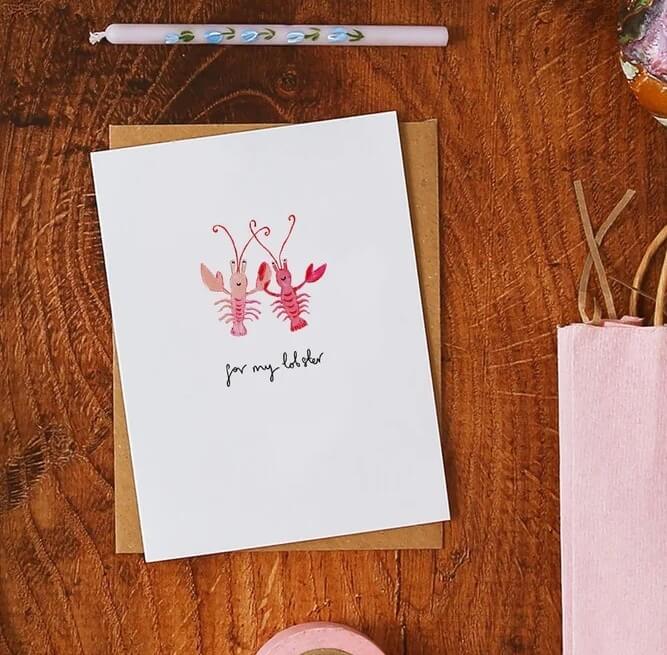 Lobster Greeting Card