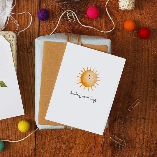 Warm Hugs Greeting Card
