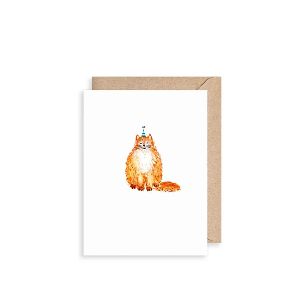 Ginger Cat Birthday Card