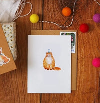 Ginger Cat Birthday Card