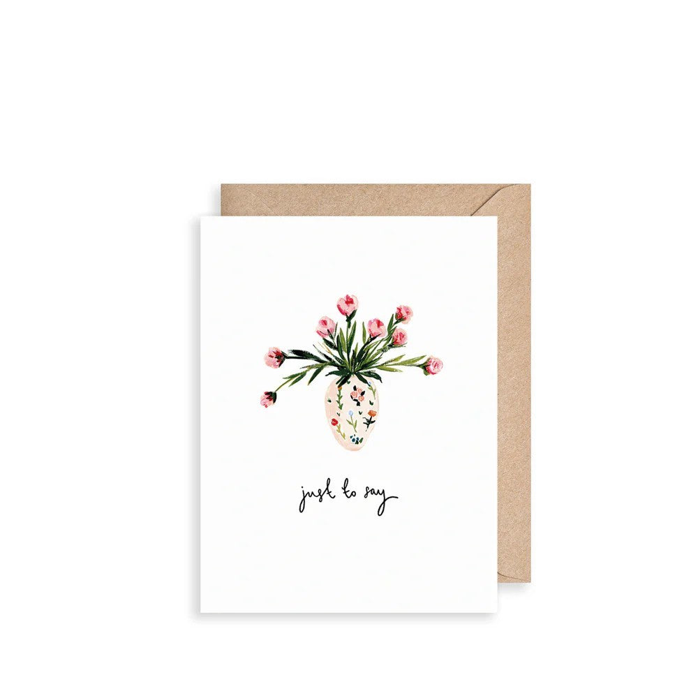 Vase of Flowers Greeting Card