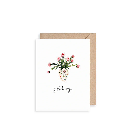 Vase of Flowers Greeting Card