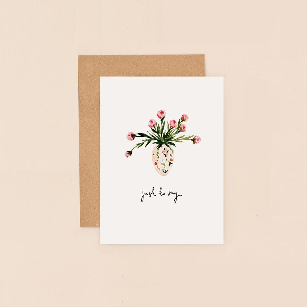 Vase of Flowers Greeting Card