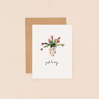 Vase of Flowers Greeting Card