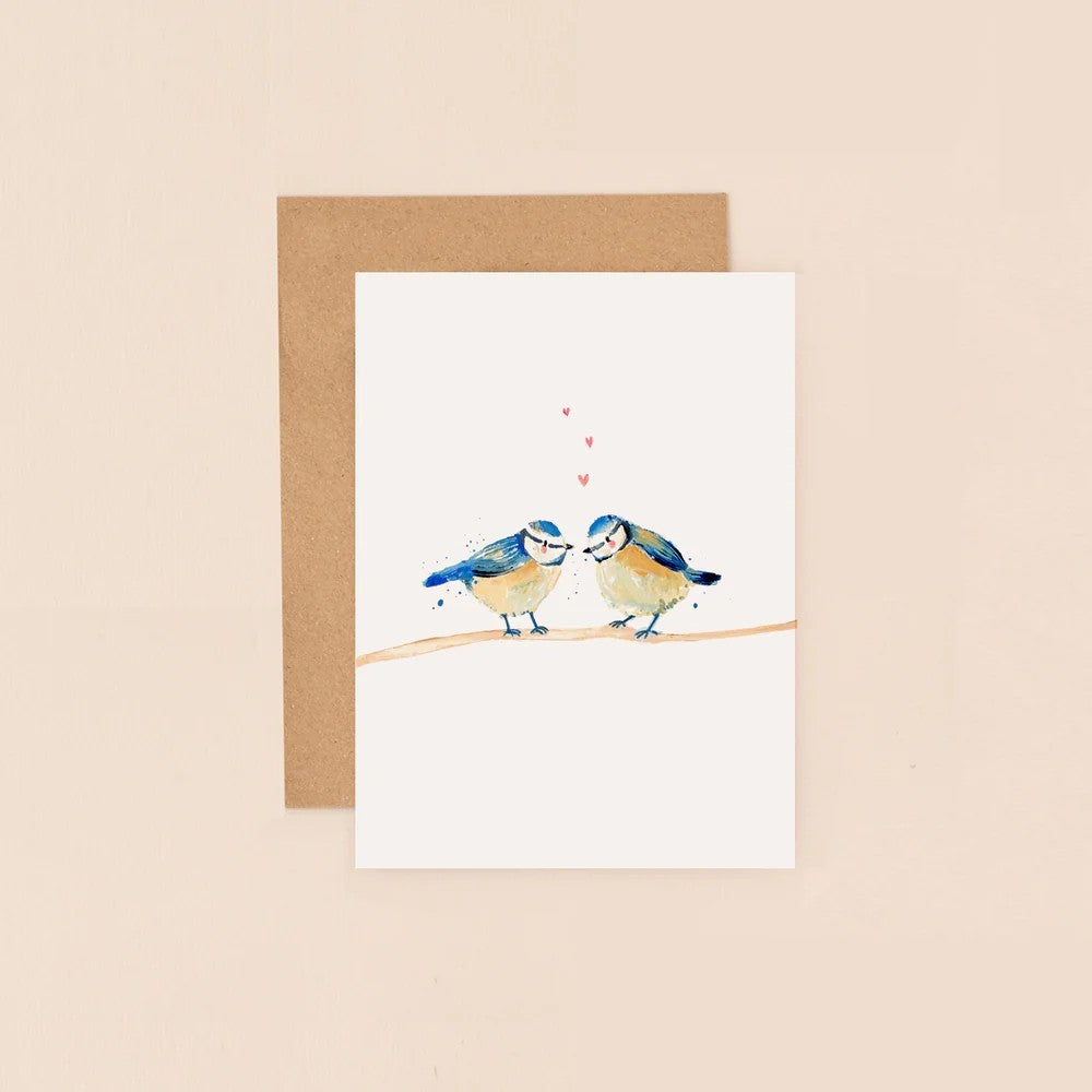 Blue Tits Birthday Card