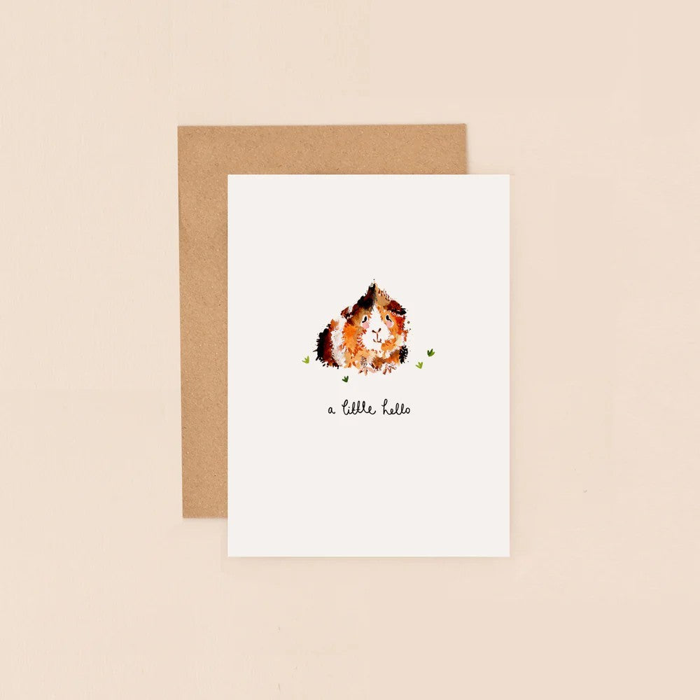 Guinea Pig Greeting Card