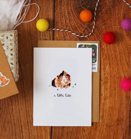 Guinea Pig Greeting Card