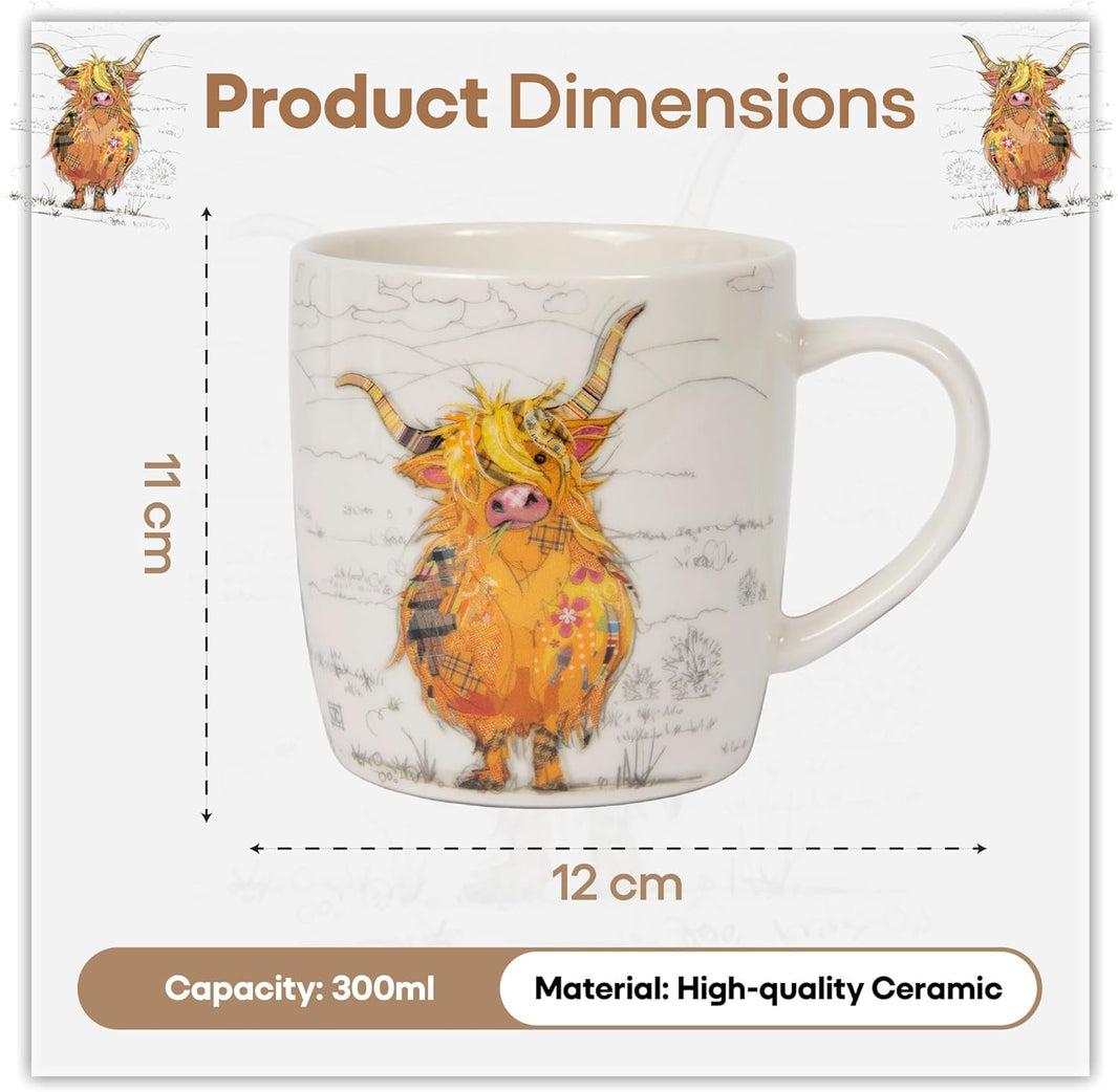 Bug Art Hamish Cow Mug