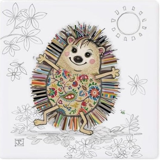 Bug Art Hattie Hedgehog Coaster
