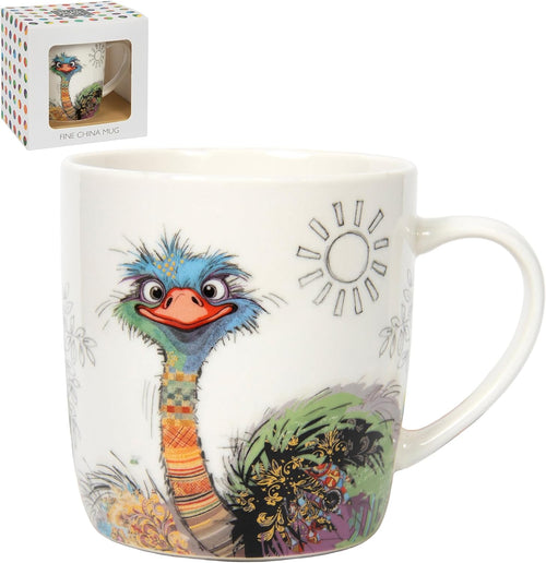 Bug Art Ostrich Mug
