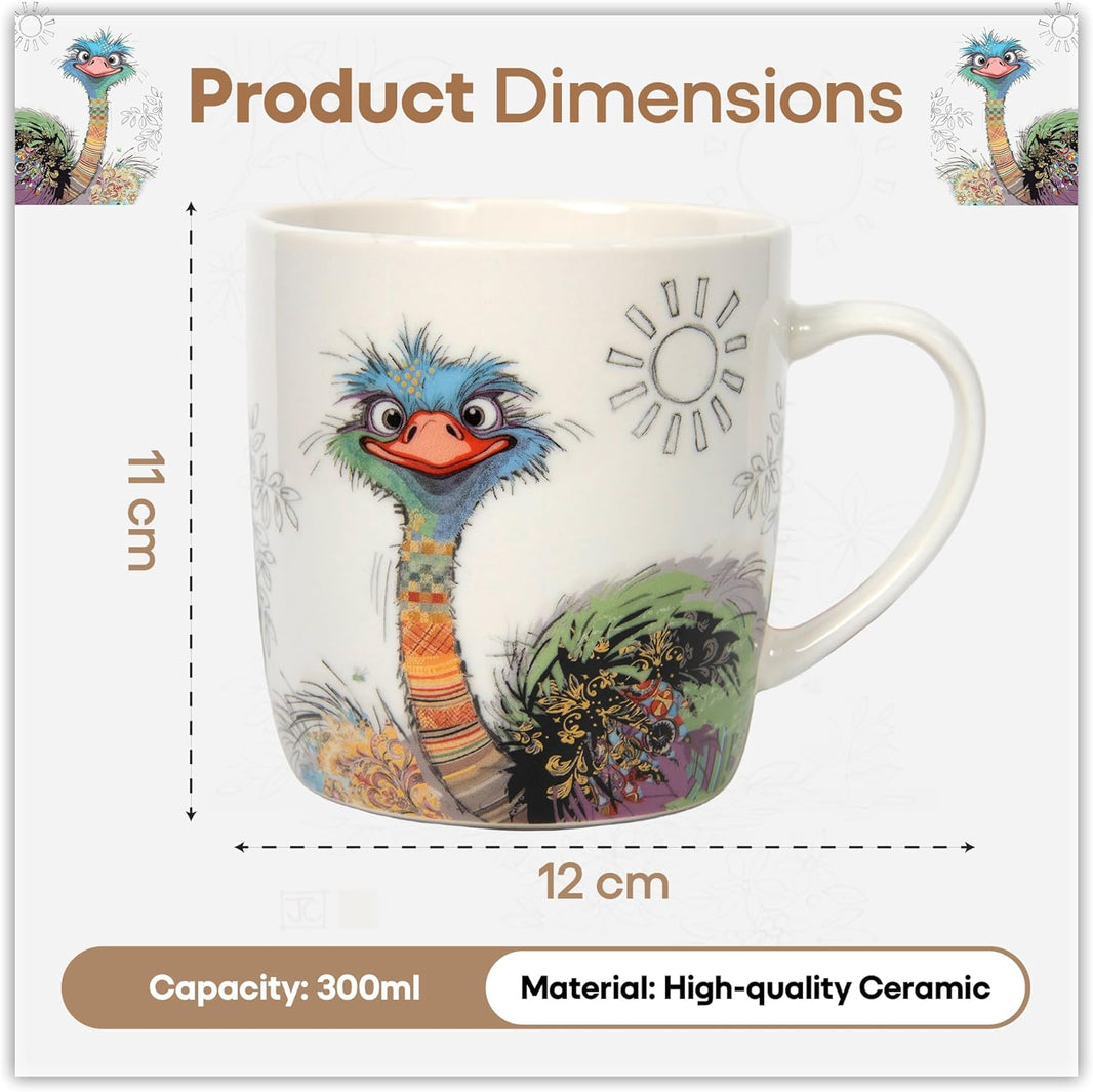 Bug Art Ostrich Mug