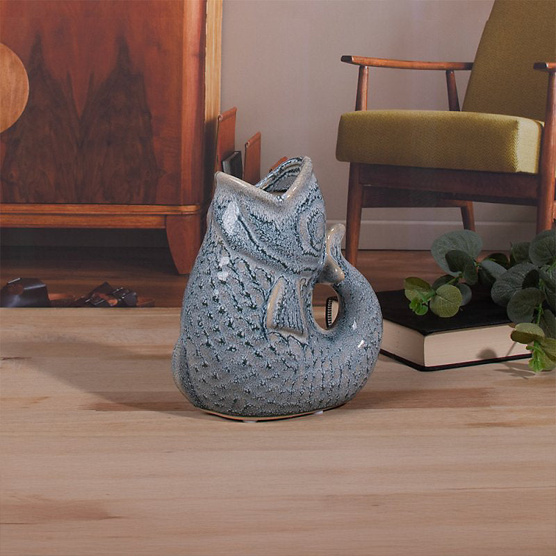 Sky Blue Fish Jug