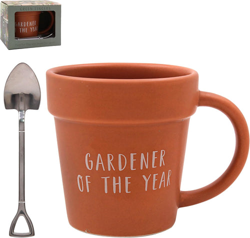 Gardener of the Year Mug and Spoon Set