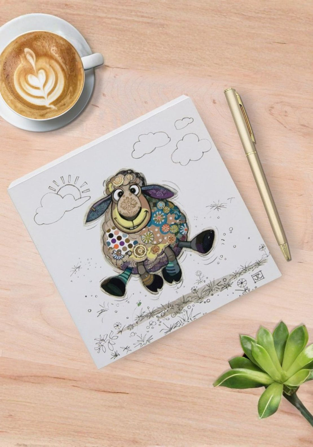 Bug Art Sheep Memo Pad