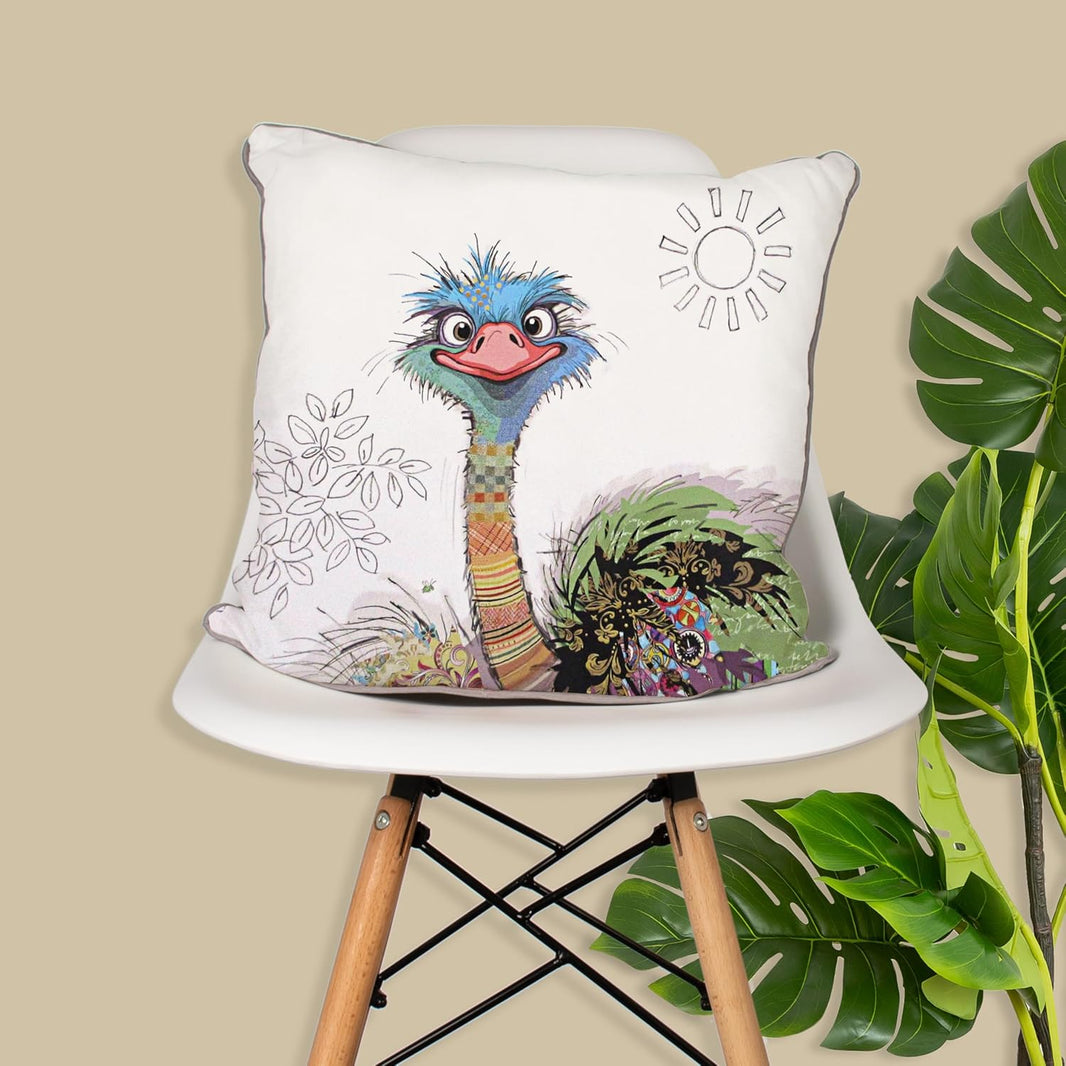 Bug Art Ostritch Cushion