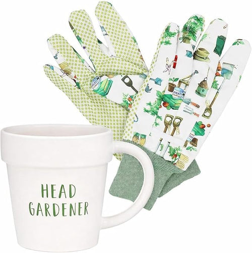 Head Gardener Mug and Gloves Set