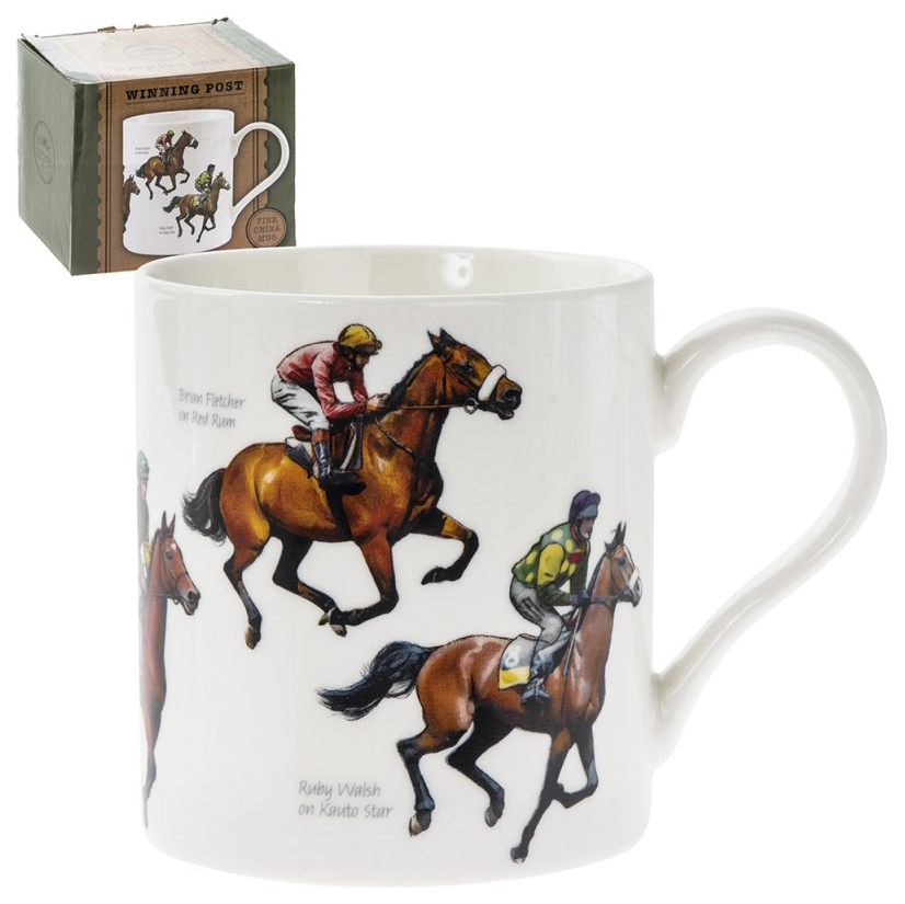Classic Winning Post Horse Racing Mug