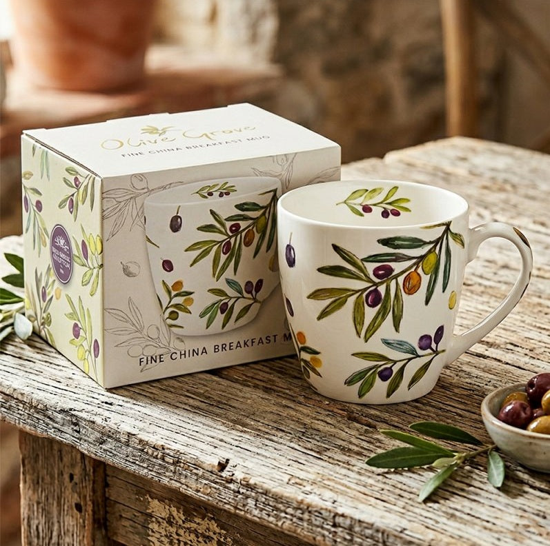 Olive Breakfast Mug