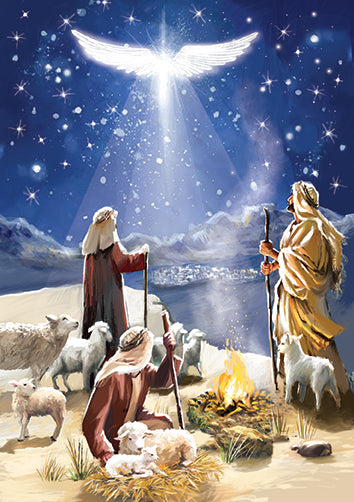 Nativity Christmas Cards - 24 Cards in 6 Religious Designs
