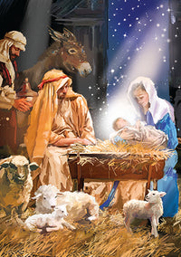 Nativity Christmas Cards - 24 Cards in 6 Religious Designs