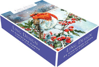 Snowy Scene Christmas Cards - 24 Cards in 6 Traditional Designs