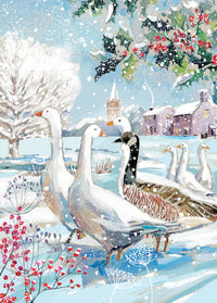 Snowy Scene Christmas Cards - 24 Cards in 6 Traditional Designs