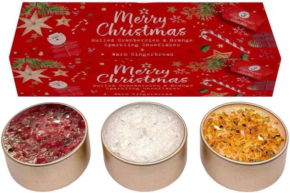 3 Fragranced Christmas Candles