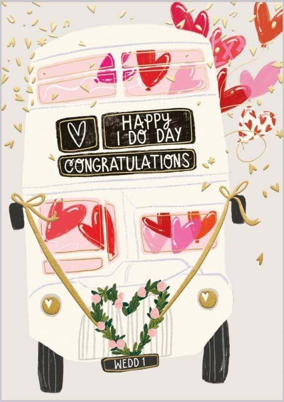 Happy I do Day Wedding Card - House of Cards